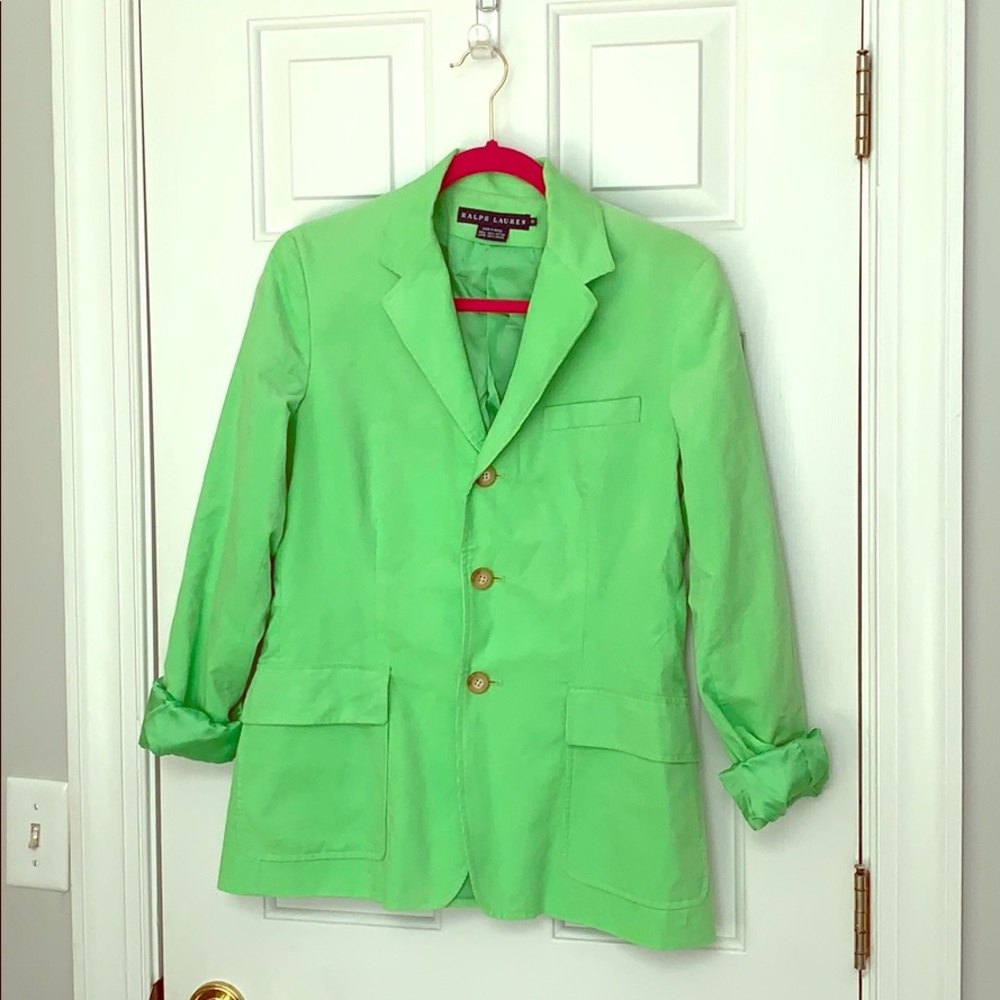 Ralph Lauren Lime Corduroy Blazer